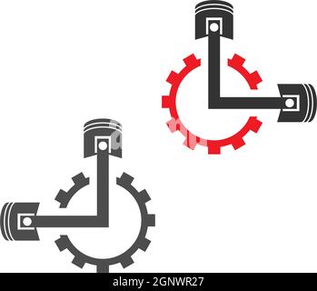 Gear Logo Template vector icon illustration Stock Vector