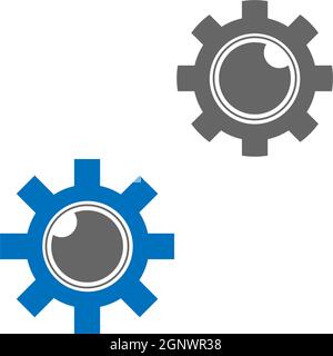 Gear Logo Template vector icon illustration Stock Vector