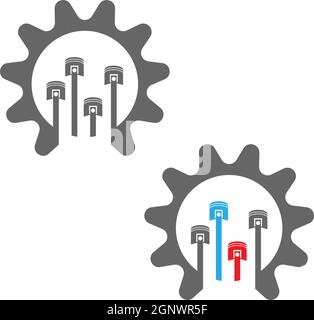 Gear Logo Template vector icon illustration Stock Vector