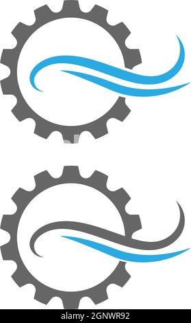 Gear Logo Template vector icon illustration Stock Vector