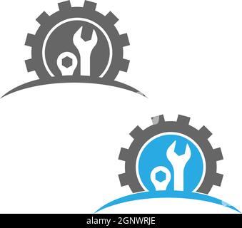 Gear Logo Template vector icon illustration Stock Vector