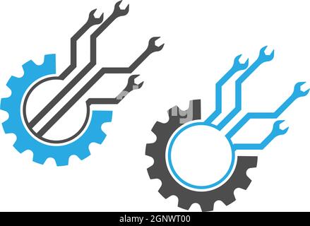 Gear Logo Template vector icon illustration Stock Vector
