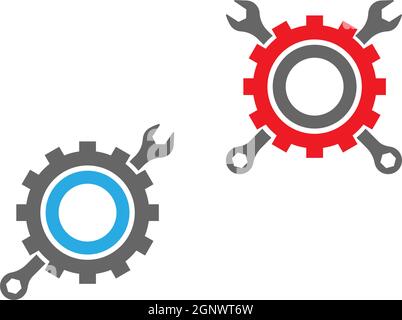 Gear Logo Template vector icon illustration Stock Vector