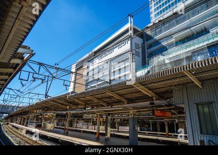Image of Yokohama Station with no people. Shooting Location: Yokohama-city kanagawa prefecture Stock Photo