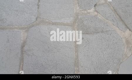 Grey color floor abstract background: polished concrete plaster wall striped pattern texture gray color, polishing loft style raw cement, wallpaper ar Stock Photo