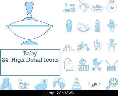 Baby Icon Set Stock Vector
