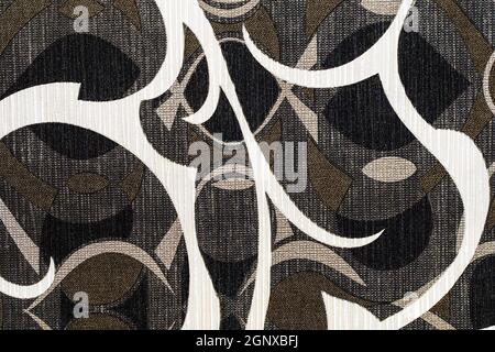 Retro Fabric Pattern Wallpaper with Seamless Pattern. Stock Photo