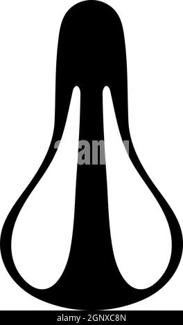 Bike Seat Icon Top View Stock Vector