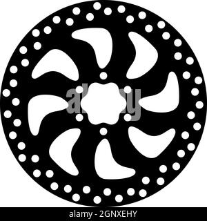 Bike Brake Disc Icon Stock Vector