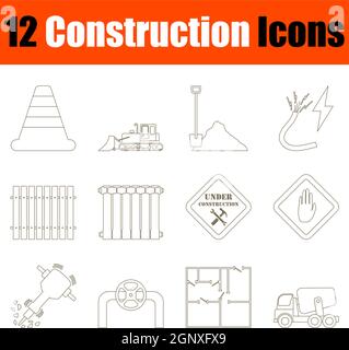 Construction Icon Set Stock Vector