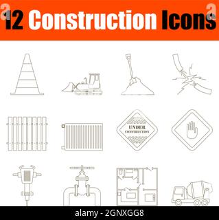 Construction Icon Set Stock Vector