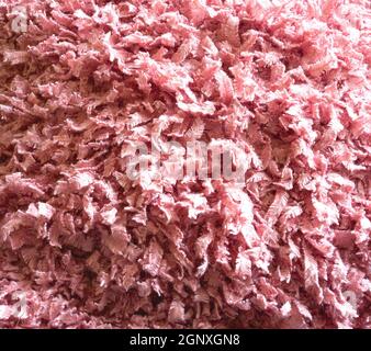 Pink delicate wool fluffy fabric for background texture, soft romantic valentine design soft pink Stock Photo