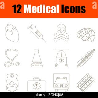 Medical Icon Set Stock Vector