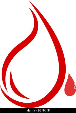 Blood logo icon design vector illustration Stock Vector