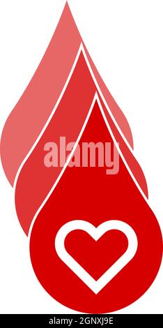 Blood logo icon design vector illustration Stock Vector