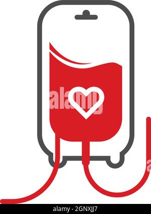 Blood logo icon design vector illustration Stock Vector