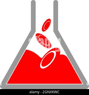 Blood logo icon design vector illustration Stock Vector