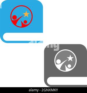 Book logo icon design template vector Stock Vector