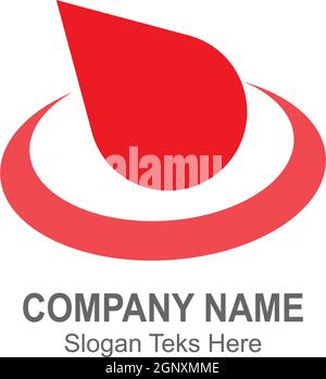 Blood logo icon design vector illustration Stock Vector