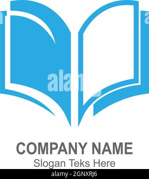 Book logo icon design template vector Stock Vector