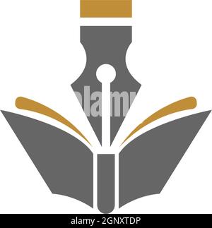 Book logo icon design template vector Stock Vector