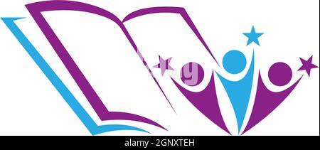 Book logo icon design template vector Stock Vector