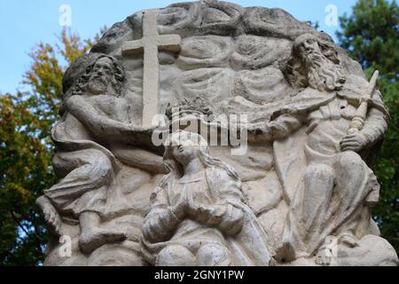 Coronation of the Blessed Virgin Mary, Mary's Way in Klenovnik, Croatia Stock Photo