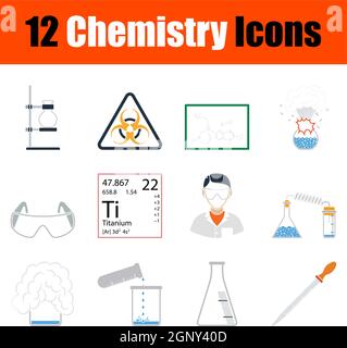 Chemistry Icon Set Stock Vector