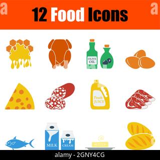 Food icon set Stock Vector Image & Art - Alamy
