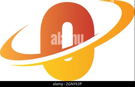 Number combine circle icon logo illustration Stock Vector