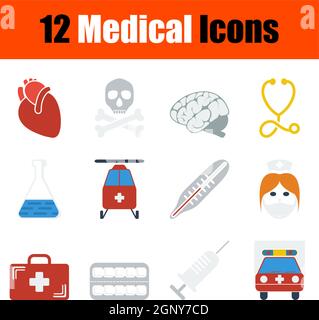Medical Icon Set Stock Vector