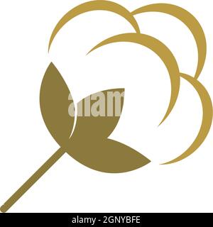 Cotton logo icon illustration vector design Stock Vector