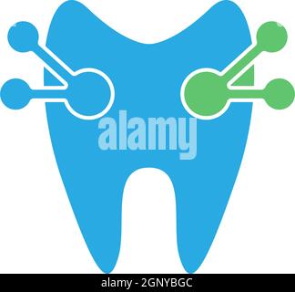 Dental logo icon template vector illustration design Stock Vector