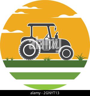 tractor farmer  icon vector illustration design Stock Vector