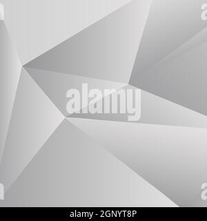 Abstract gray triangles background in different sizes - illustration Stock Photo