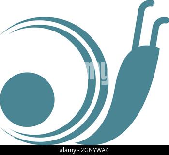 Snail logo icon design illustration vector Stock Vector