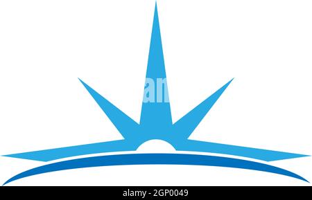 Compass Logo Template icon illustration design Stock Vector
