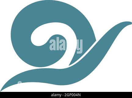 Snail logo icon design illustration vector Stock Vector