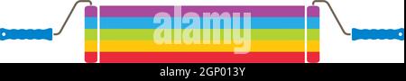 roller paint vector illustration design Stock Vector