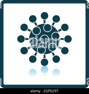 Coronavirus Molecule Icon Stock Vector