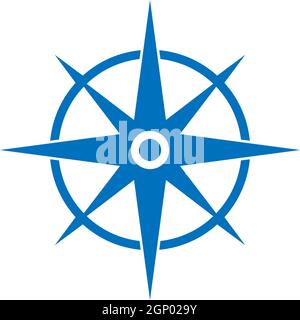 Compass Logo Template icon illustration design Stock Vector