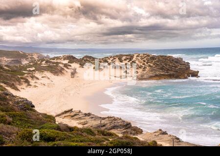 Beach at de Hoop nature reserve near cape town in south africa Stock Photo