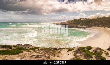 Beach at de Hoop nature reserve near cape town in south africa Stock Photo