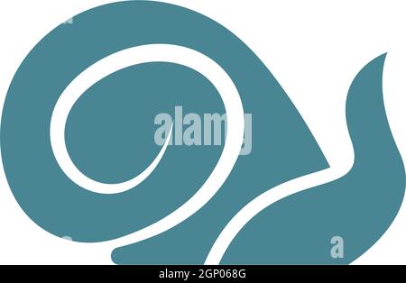 Snail logo icon design illustration vector Stock Vector