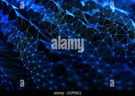 Colorful abstract image with organic shape. Background technology concept. Stock Photo