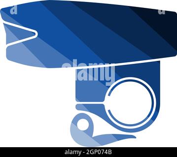 Bike Light Equipment Icon Stock Vector