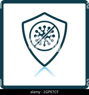 Shield From Coronavirus Icon Stock Vector