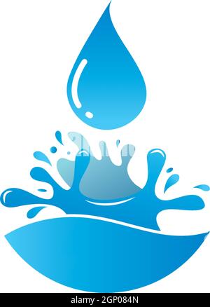 Water Splash logo icon illustration design Stock Vector