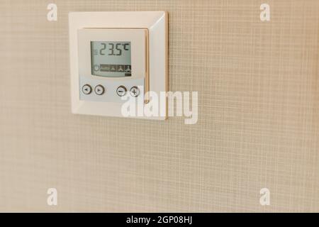 Air conditioning thermostat controller unit Stock Photo