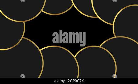 Abstract Black Gold Luxury Background can be used in Cover Design, Book, Banner, Poster, CD, Flyer, Website Advertising Stock Vector